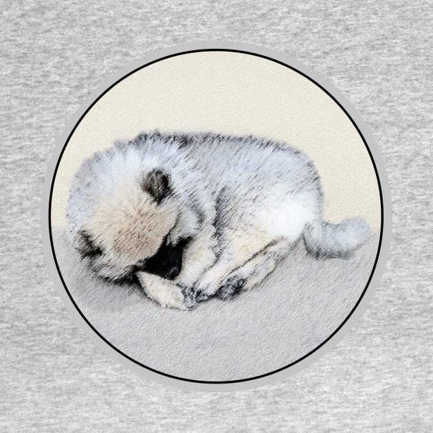 Keeshond Puppy (Sleeping) by Alpen Designs